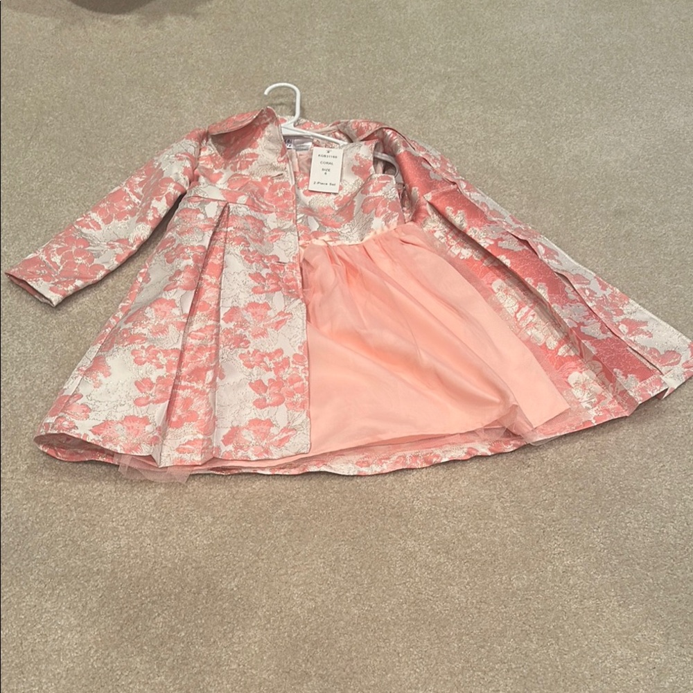 Brand new with tags size 6 spring dress by Bleuberri boulevard in coral